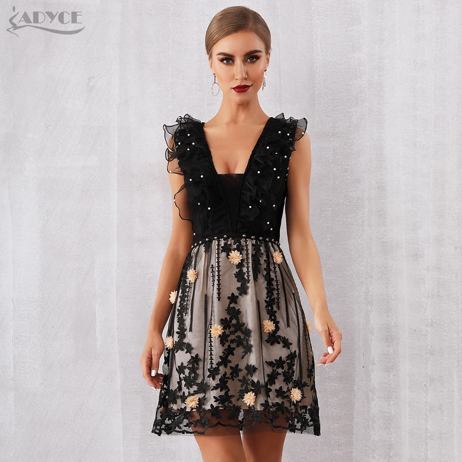 ADYCE летнее подиумное облегающее платье Vestidos Verano 2019 элегантное сексуальное