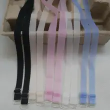 1 пара цветных невидимых бретелей для бюстгальтера регулируемые невидимые бретельки