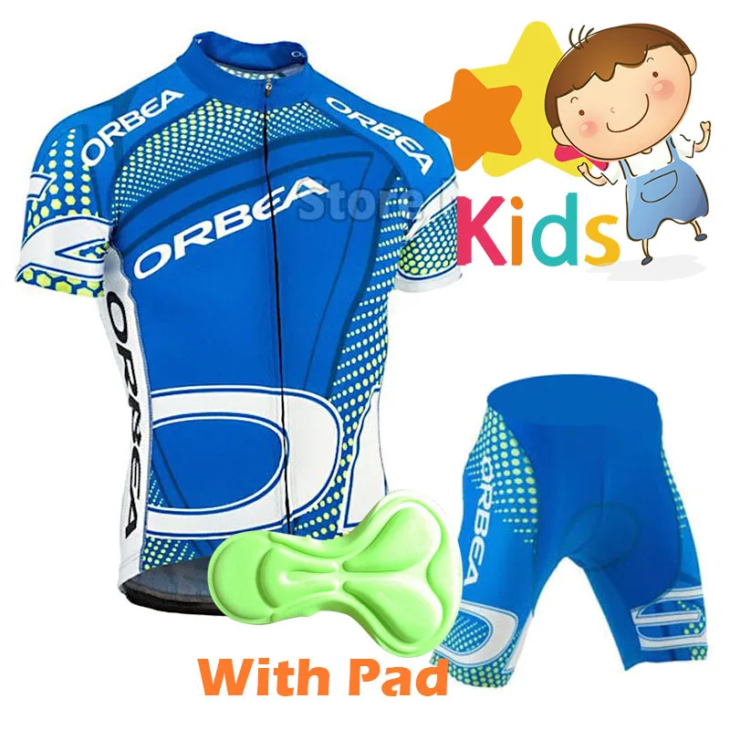

2018 Pro Cycling Jersey Set for Kids Short Sleeve Cycling Suit Children's Bike Wear Ropa Cilismo Bicycle Clothing Boys Girls