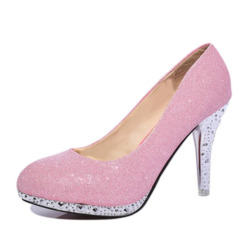 Nouveau Chaussures Haute Stiletto Printemps C25 Talon Pu Mode Sexy 2018 Femmes Bouche silver Mujer white Peu Automne Confortable Simples Profonde De red Pink 0xEWqx4
