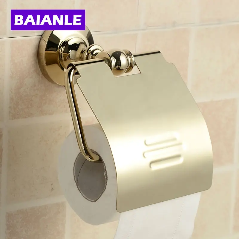 Bathroom Accessories banheiro Products Solid Brass Chrome Toilet Paper