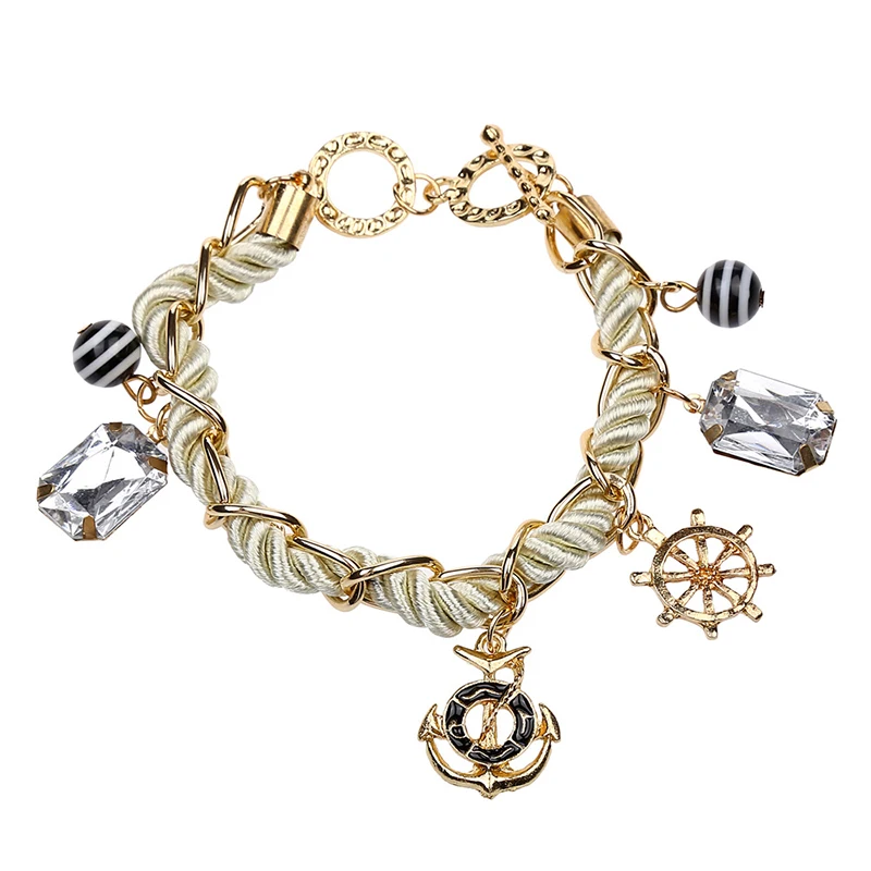 

Fashion 2018 Modern Anchor Multi-Element Female Accessories Bracelet and Bangle Girl Jewelry