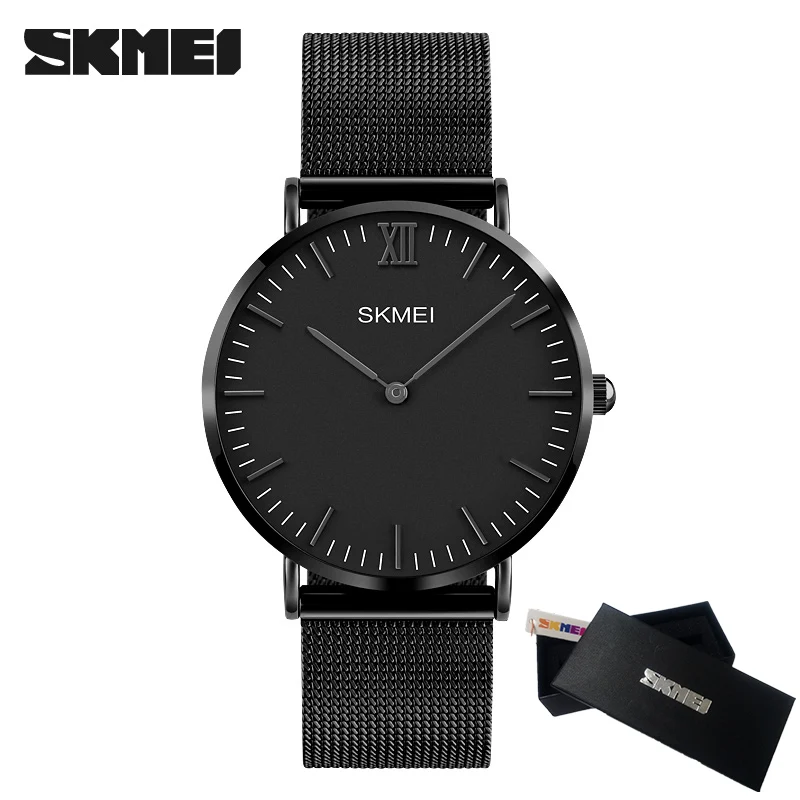 SKMEI Luxury Brand Men Watch Ultra Thin Stainless Steel Clock Male Quartz Sport Watch Men Waterproof Casual Wristwatch relogio SKMEI Luxury Brand Men Watch Ultra Thin Stainless Steel Clock Male Quartz Sport Watch Men Waterproof Casual Wristwatch relogio
