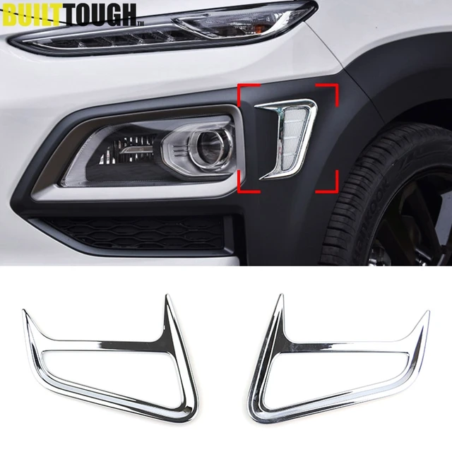 For Hyundai Kona Encino Kauai 2017 2018 2019 Chrome Front Side Fog