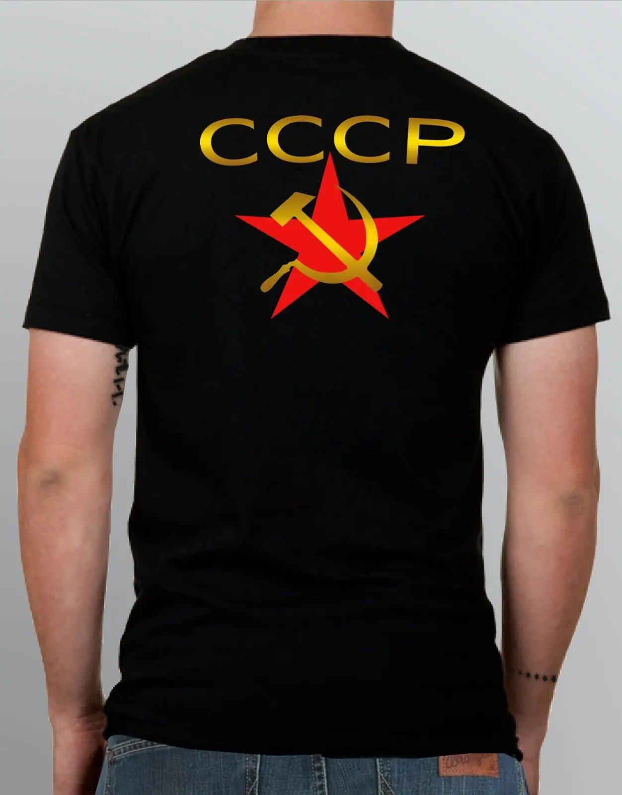 Футболка СССР Путин молот серп в винтажном стиле S 5XL|Футболки| |