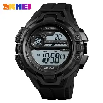 

SKMEI Outdoor Sports Swimming Watch Men Military Hour Chronograph 5bar Waterproof Wristwatch Alarm Clock Digital Watches Relogio