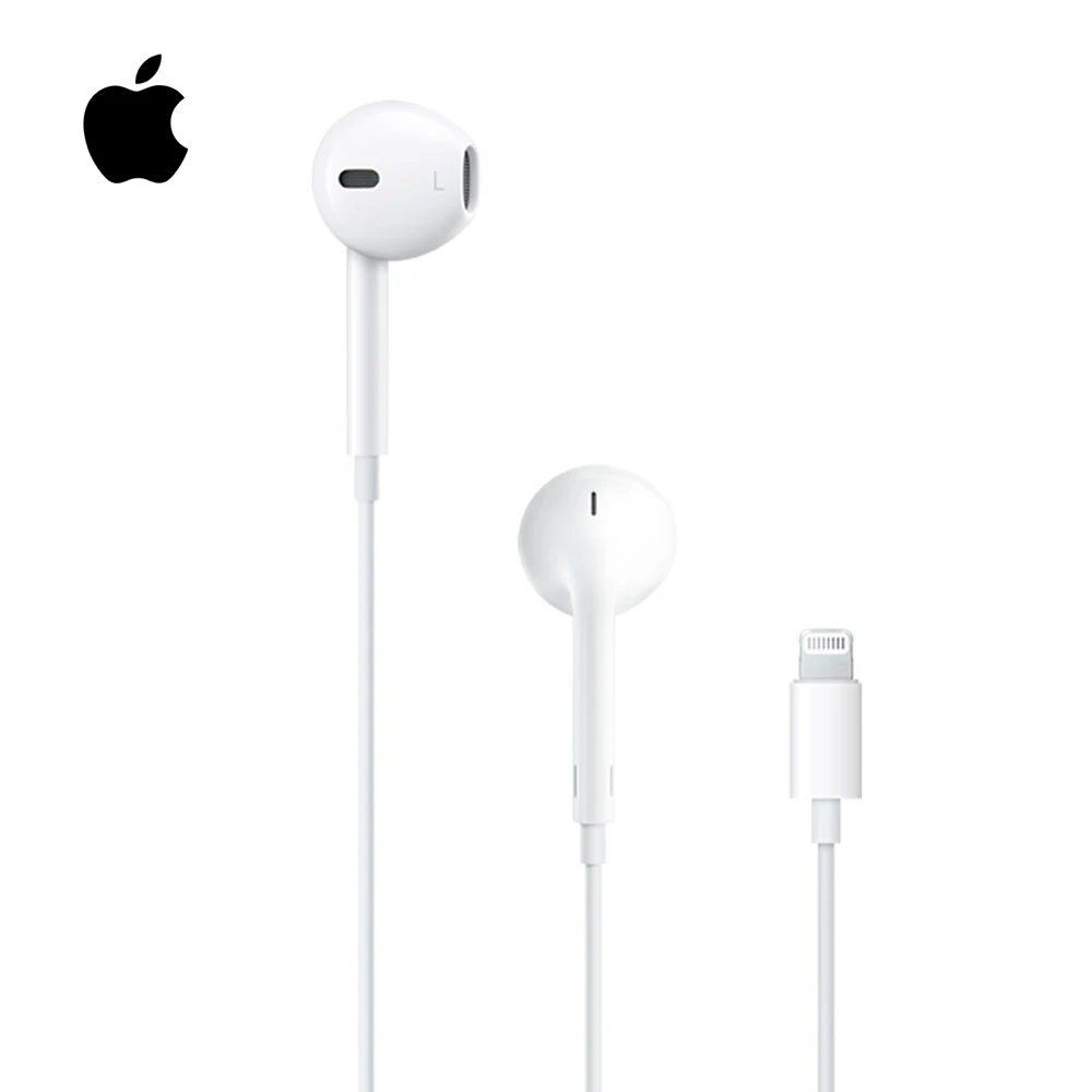 Оригинальные Apple Lightning EarPods и 3,5 мм проводные наушники-вкладыши для iphone 6S iphone 7 iphone 8 Android смартфон - Цвет: Lightning plug