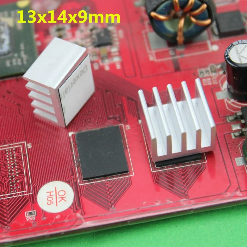 40pcs/set 13X14X9mm Aluminium Heatsink IC Chipset Heat Sink Cooling Coolerin Fans & Cooling