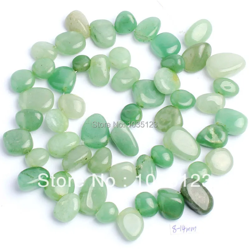 

Free Shipping 8-14mm Pretty Green Aventurine Freeform Shape Loose Beads Strand 15" DIY Creative Jewellery Making w60