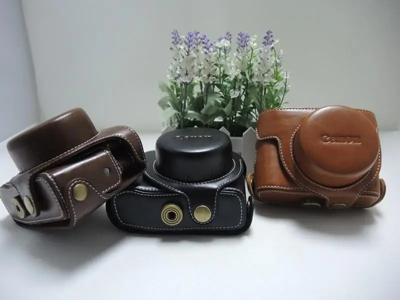 

PU Leather Camera Hard Cover Case Bag Protector for canon G1X M2 Mark II Black/Brown/coffee