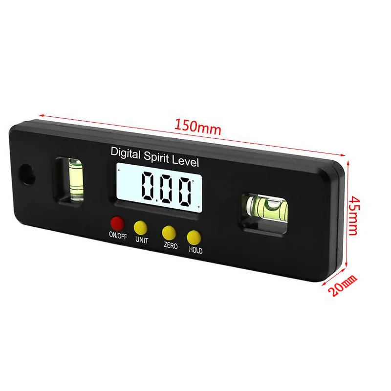 Transferidor Inclinometer Nível Box Impermeável Caixa de