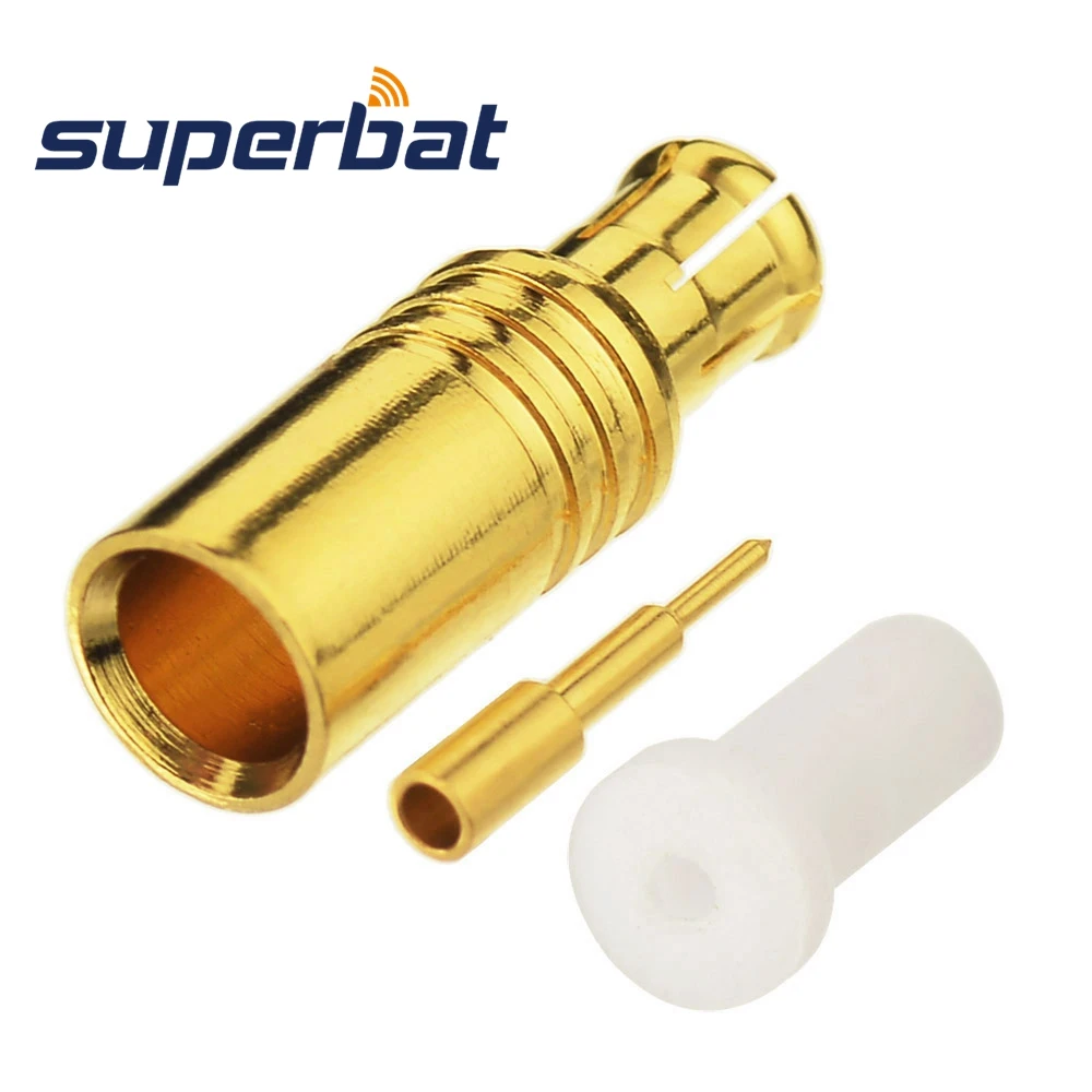 

Superbat MCX Male Solder Mount RF Coaxial Connector for 0.141" RG402 Semi Rigid Cable