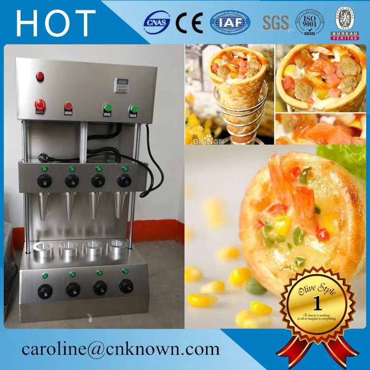 

High quality machine Pizza Cone 4 cone maker Spiral shape pizza machine 110V and 220V