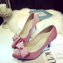 Hot Sale Women’s 7 cm Thin Heel sexy pointed toed woman Classics pumps fashion shoes zapatos mujer EUR 34 -39 Free shipping