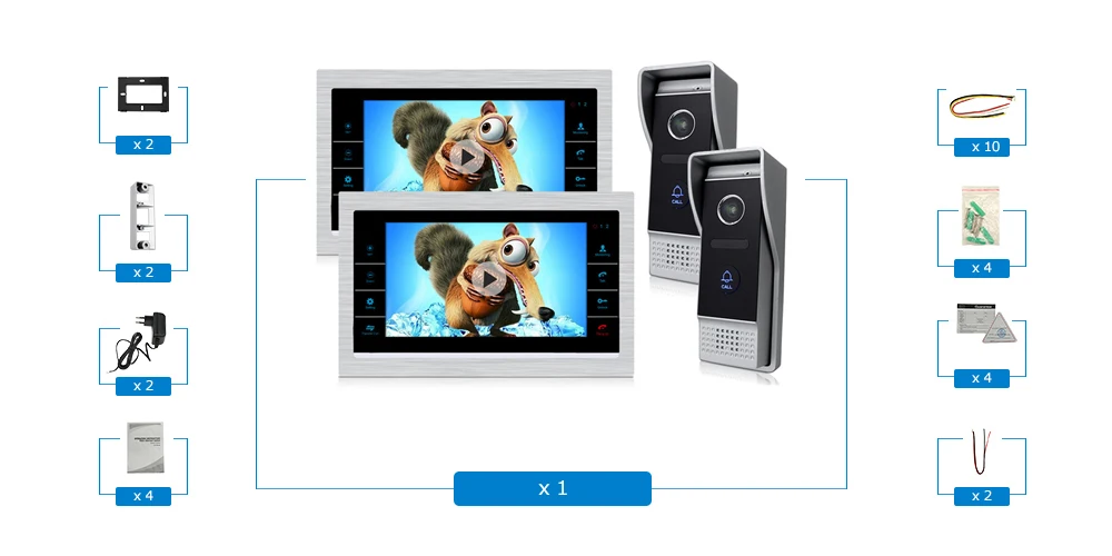 720P AHD video intercom 2-2