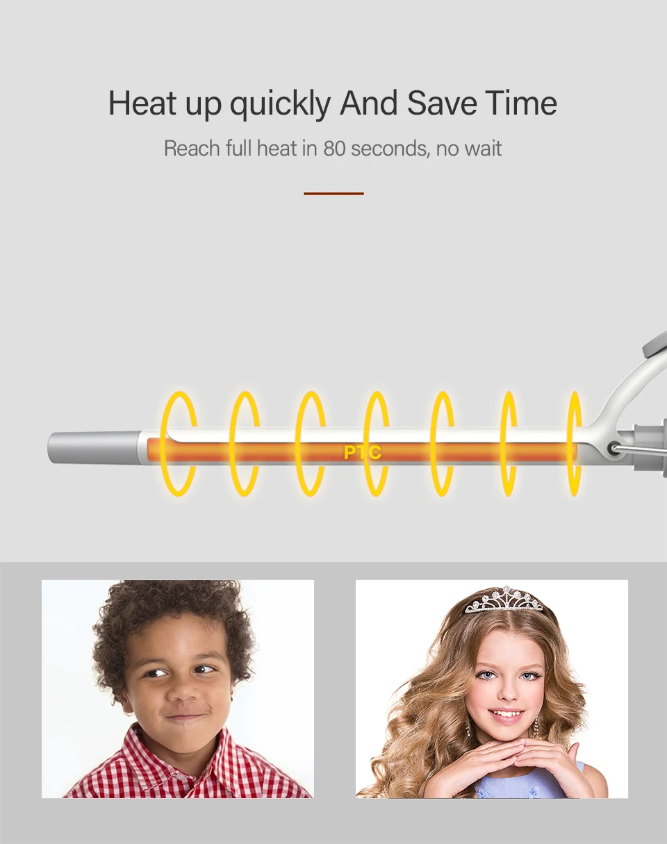 curling iron 9mm