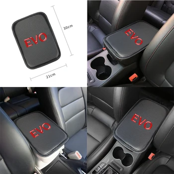 

Car armrest box cover arm rest cushion accessories for mitsubishi EVO outlander pajero asx Decoration Protective Armrest Box Pad