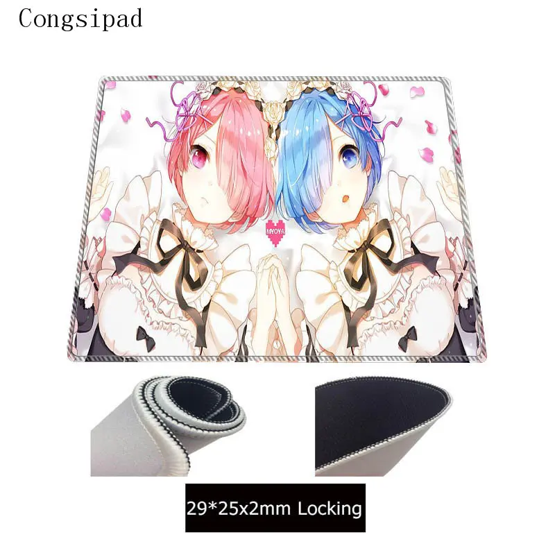  Congsipad Rezero Anime 900x400X2MM gaming mouse pad large Birthday Notebook pc accessories laptop p