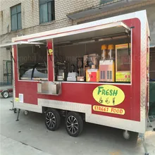 4.8 M Red Food Trucks Concession Food Trailers Catering Street Food Carts
