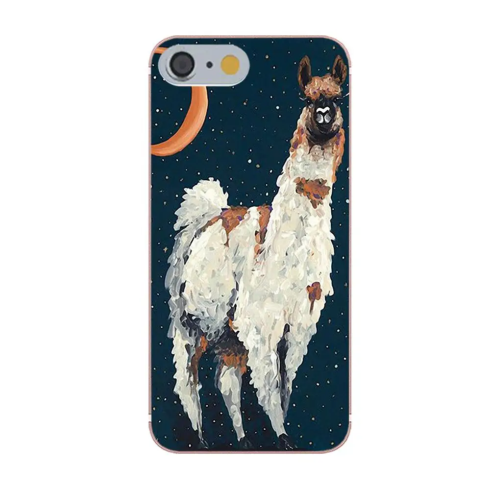 Tpwxnx милый мультфильм животных ламы альпаки 02 для Apple iPhone 4 4S 5 5C 5S SE 6 6S 7 8 Plus