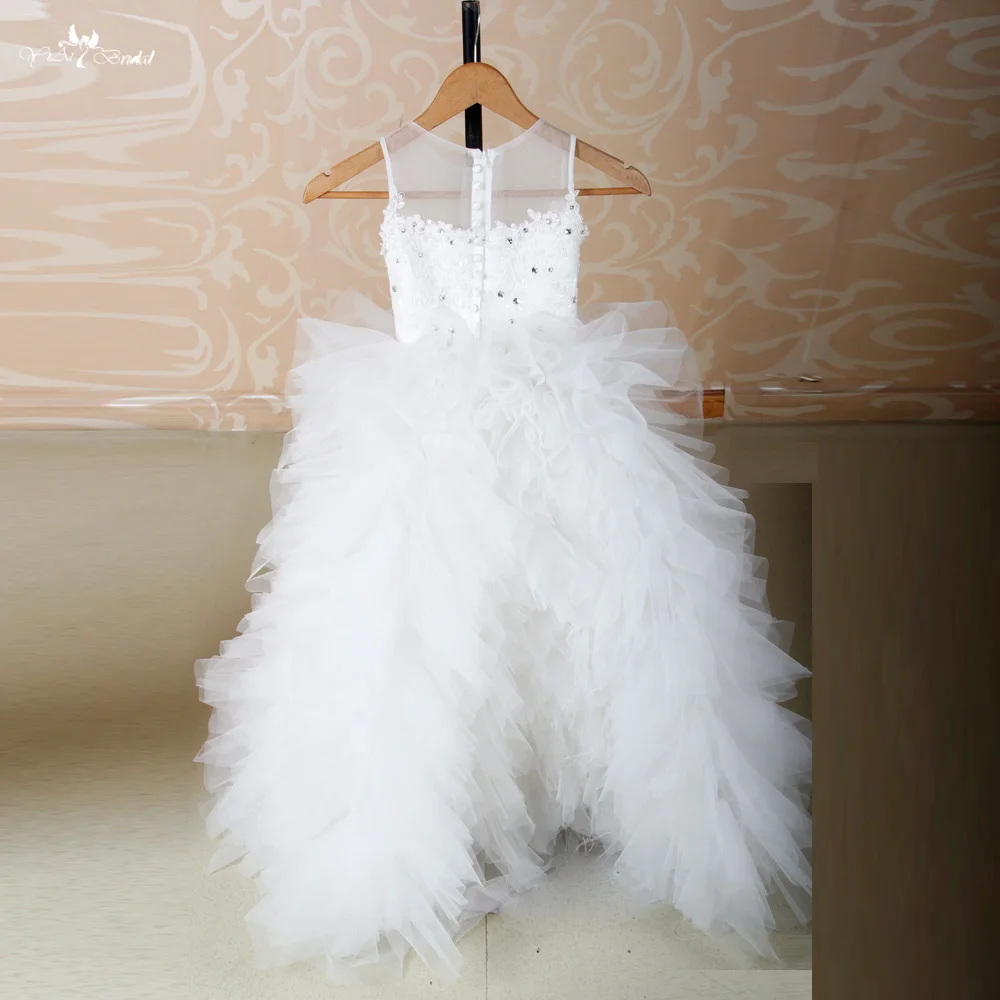 Flower girl dresses lace back