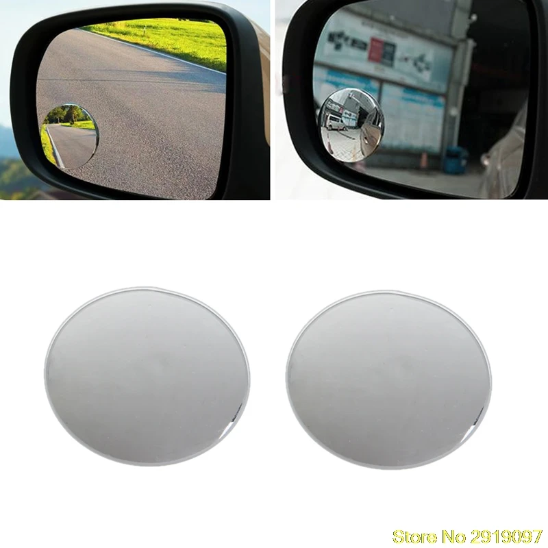 

2018 New 1 Pair Frameless Wide Angle Round Convex Blind Spot Rearview Mirror Drop Shipping Support