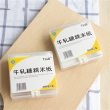 800 единиц/партия барбекю клейкие рисовые бумажные инструменты новые сладости Nougat эфирные наборы для Выпечки бумаги