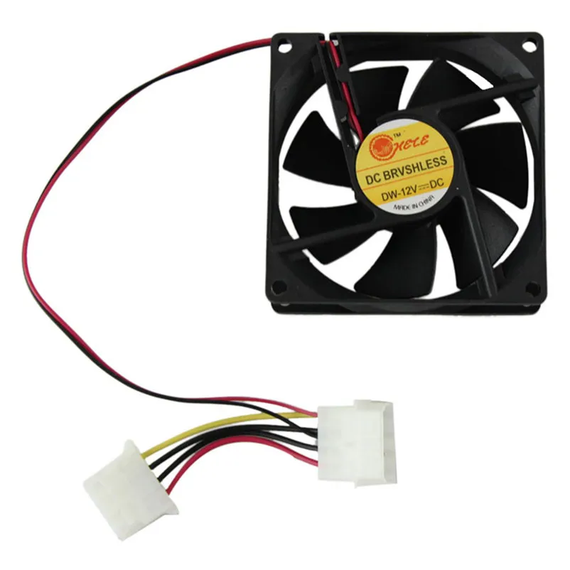 Hot sale 80mm Fan PC CPU cooler Fan 4Pin Computer Cooler 12V 8CM PC CPU