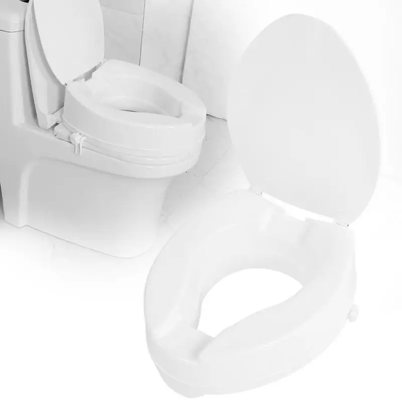

Makeup Tool Kit 10cm Portable Raised Toilet Elevated Toilet Riser Removable Comfortable support Assists Disabled Elderly