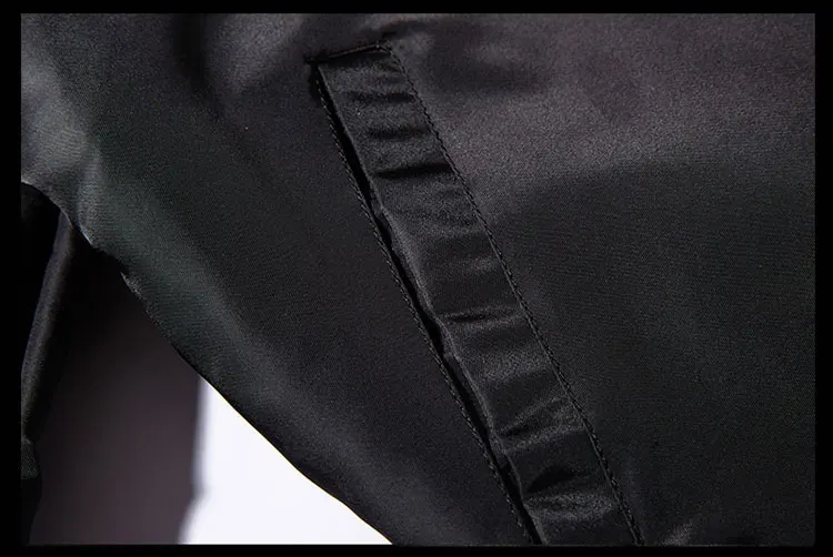 bombardeiro jaqueta masculina bordado fino casacos