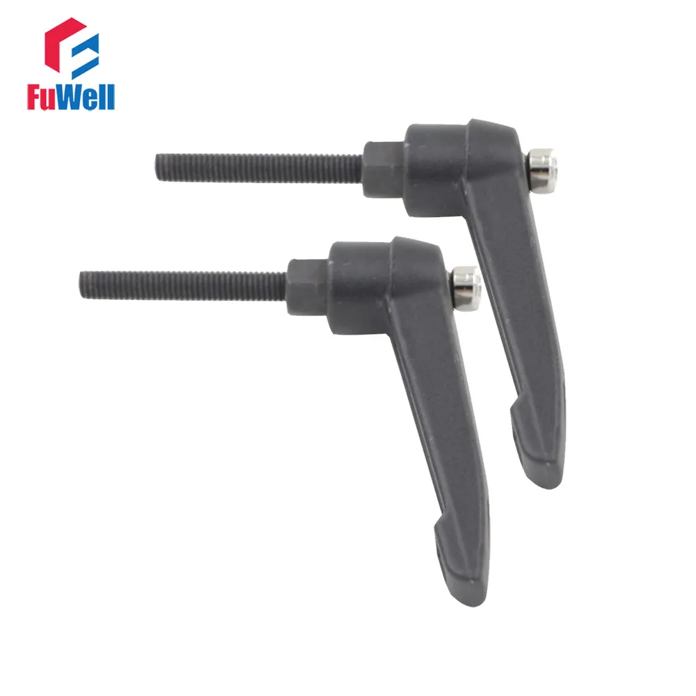 2pcs M8 x 45mm Male Thread Adjustable Handles Knob Free Shipping 8mm