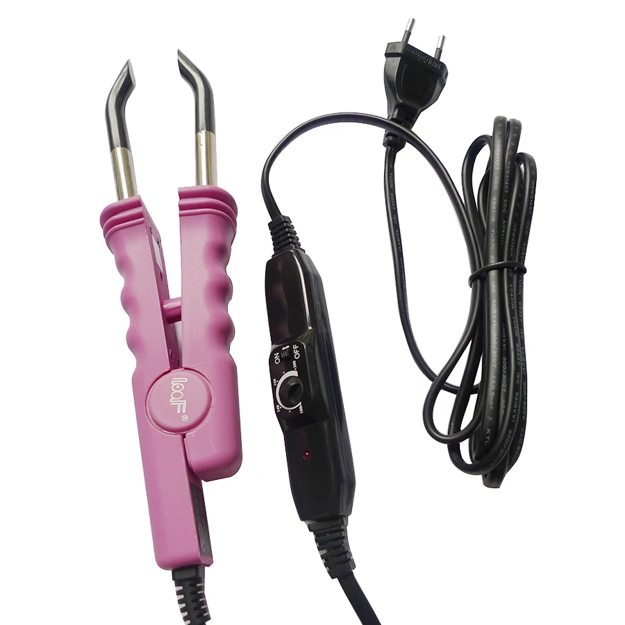 1 piece Hair Extension Fusion Iron Connector Temperature Black Pink hair Connector Pliers Tools LOOF L-618 Control