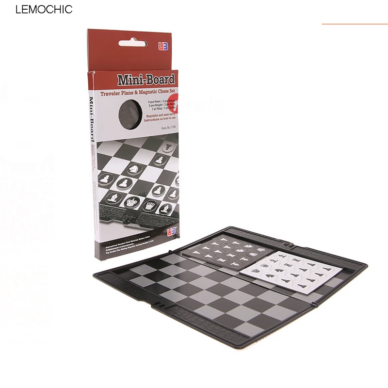 LEMOCHIC карманный мини Международный шахматный набор Магнитный Портативный шашки набор путешественник самолет легко носить с собой семейные игры