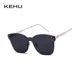 KEHU Для женщин Квадратные Солнцезащитные очки солнцезащитные очки винтажные очки из сплава Высококачественная брендовая одежда дизайн UV400