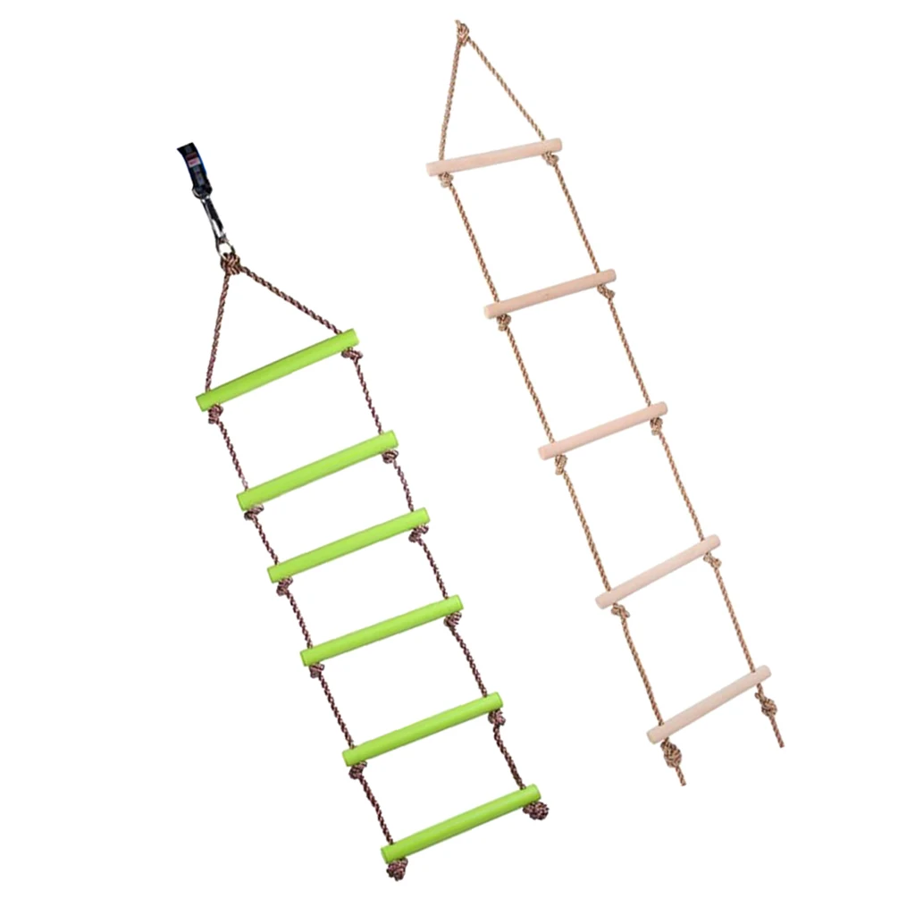 2 шт. детский пластиковый крытый и домик для игр на открытом воздухе 5 и 6 Rungs веревка лестница для лазания игровая площадка