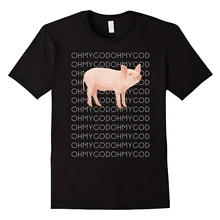 Shane Dawson Oh My God Pig футболка с короткими рукавами и круглым вырезом хлопок Принт мужская летняя футболка с круглым вырезом Повседневная футболка с круглым вырезом