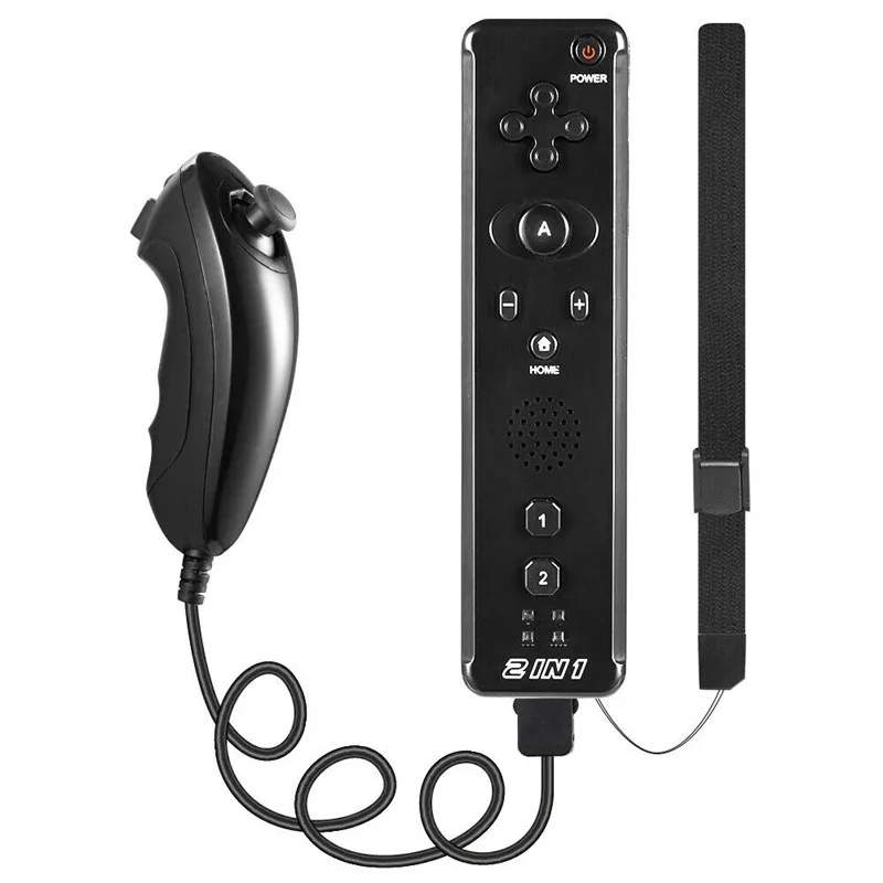 Wireless gamepad Built in Motion Plus Wiimote Remote Controller Nunchuck for wii 2 in 1 joystick joypad 
