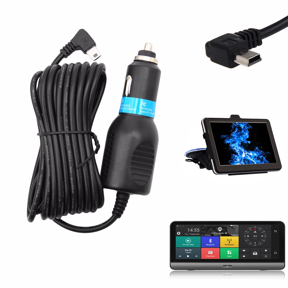 Car Vehicle DC Power Charger Adapter Cord Mini USB Cable 1