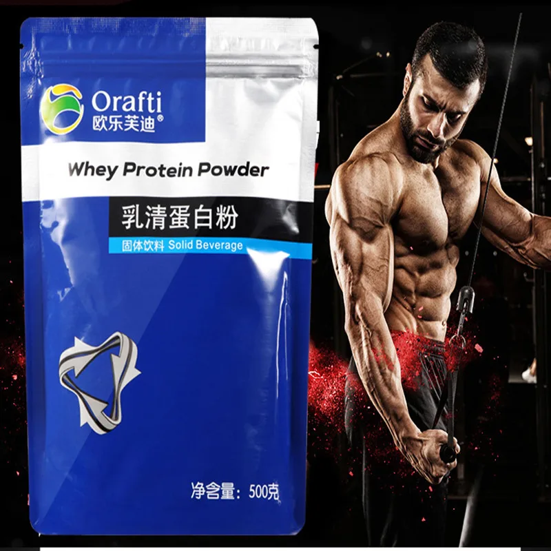 

500g-1000g High quality Whey Protein Concentrate, male and female fitness muscle powder,lean weight gain protein powder