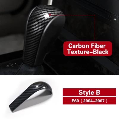 TPIC авто аксессуары для интерьера автомобиля ABS Шестерни Сдвиг крышки украшения Стикеры для BMW E60 E70 E71 5 серии X5 X6 стайлинга автомобилей - Название цвета: B Texture Black
