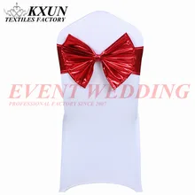 Элегантный дизайн бронзовое покрытие лайкра лента спандекс Декор-покрытие с бабочкой бант свадебное украшение для праздника отеля