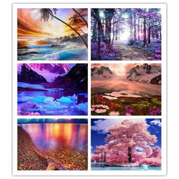 

Diamond Embroidery 5D DIY Diamond Painting Diamond Painting Full Rhinestone Cross Stitch Decoration Beautiful Landscape KBL