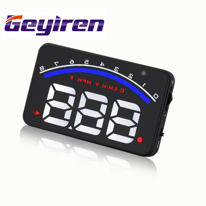 KM//h /& MPH Speeding Warning Windshield Project System OBD2 KKmoon Auto Car HUD Head Up Display 5.5 Inches Large Screen