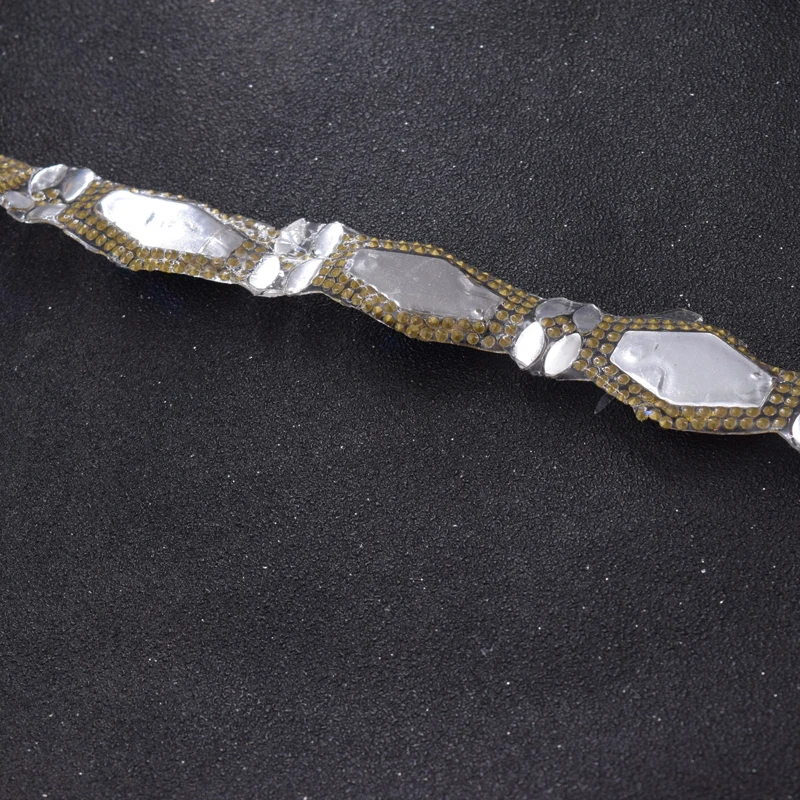Iron on bride belt appliques rhinestones  (3)
