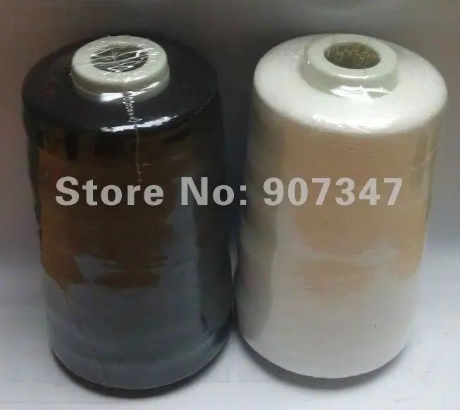 

Bobbin fill Sewing Thread with 5000m*4 cones(black and white available), embroidery bottom thread +free shipping