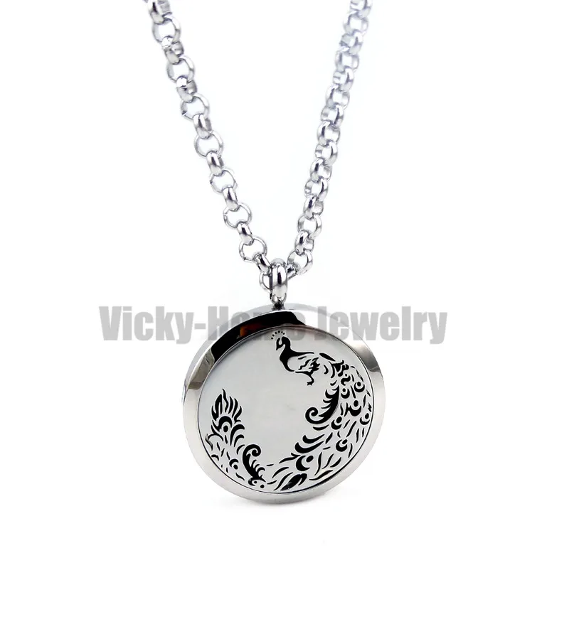 Новое поступление павлин (30 мм) ароматерапия|diffuser locket|oil diffuser locketessential oils locket |