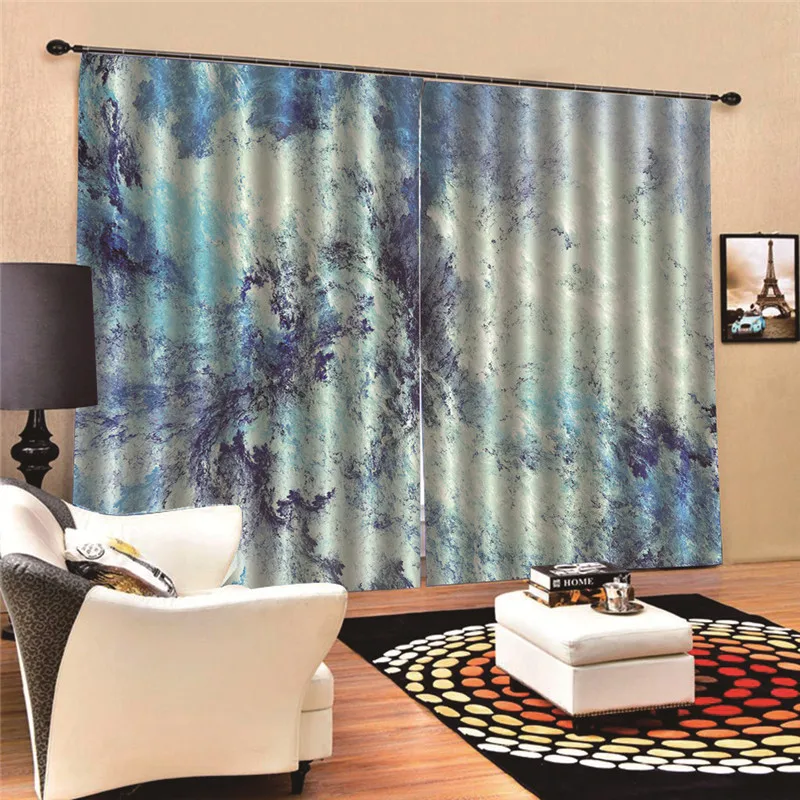 Занавески с картой мира современные для гостиной прозрачные Оконные спальни 3D