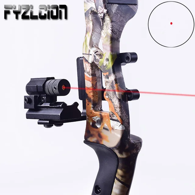 US $9.99 Compound Bow Hunting Red Dot mini Red Laser Sight Rail Mounting Adapter Stabilized Aluminum Compoun