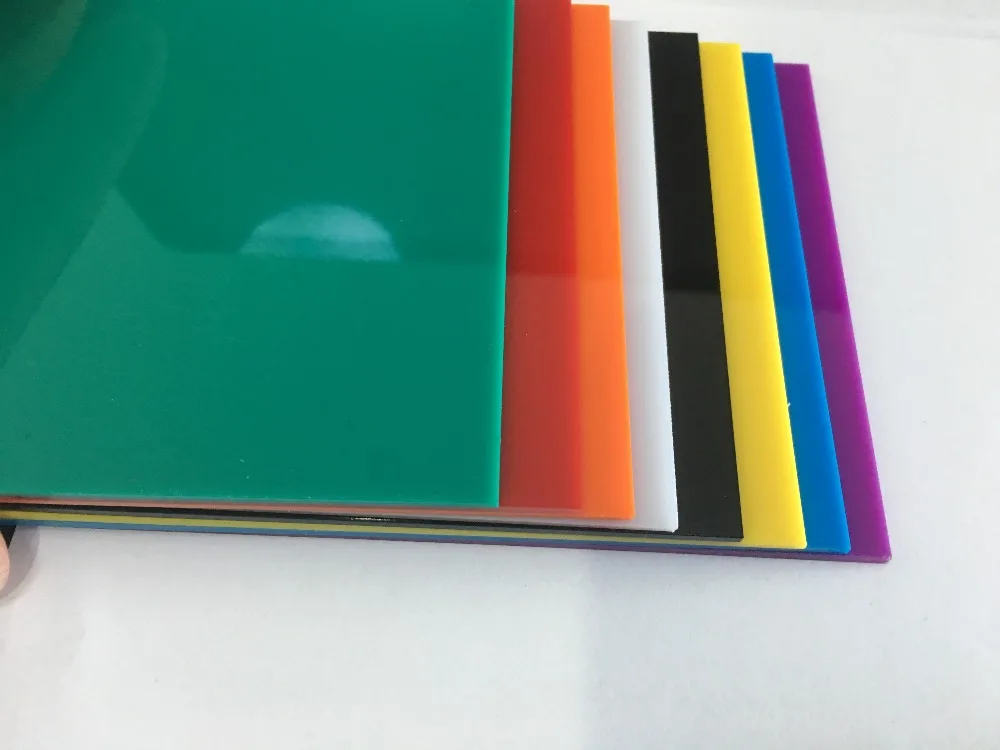 J582 9 цветов 10*20*0 23 см цветная акриловая пластина Opacitas Perspex листовая пластиковая