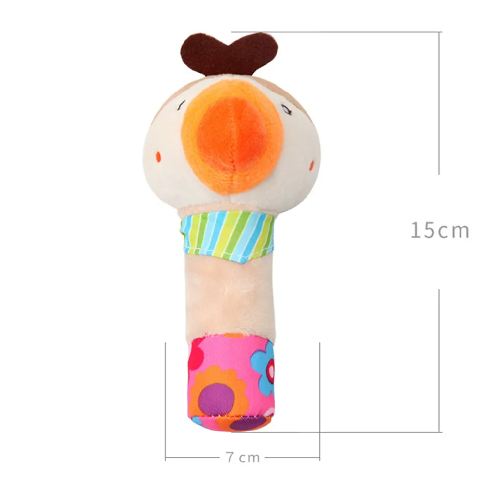 1 детская мягкая плюшевая погремушка мобильный малыш Мультяшные животные новорожденный младенческая кровать игрушки куклы для детей 0-12 13-24 месяцев мальчики девочки - Цвет: woodpecker